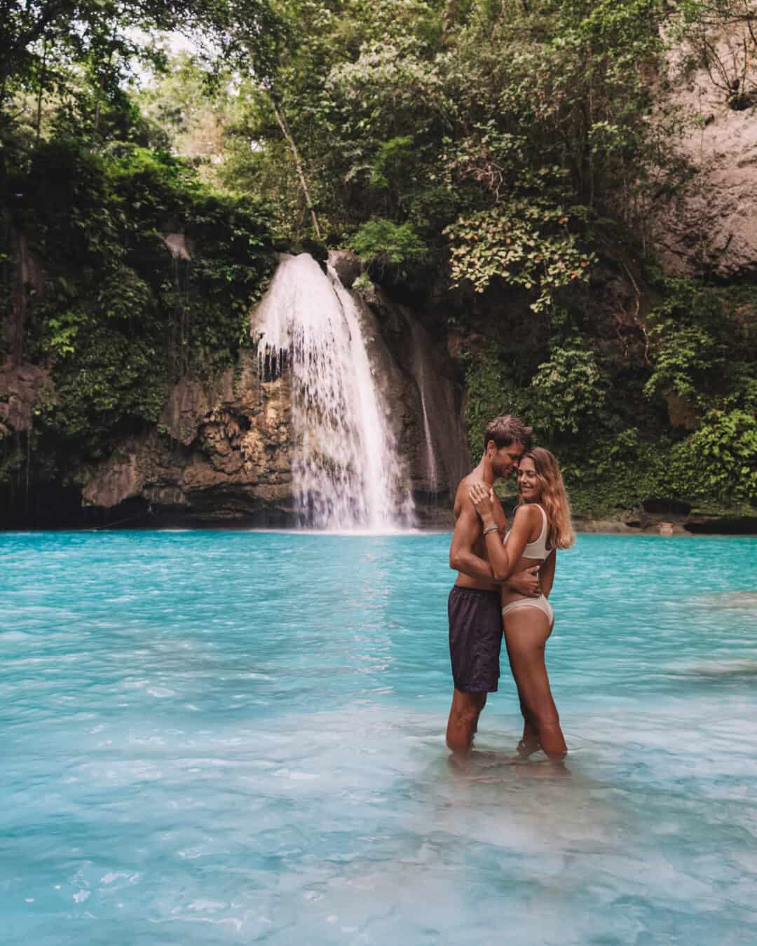Couple at Kawasan Falls Cebu